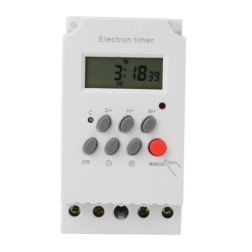 AC 220V 25A สวิตช์จับเวลาอิเล็กทรอนิกส์แบบตั้งโปรแกรมได้ KG316T-II