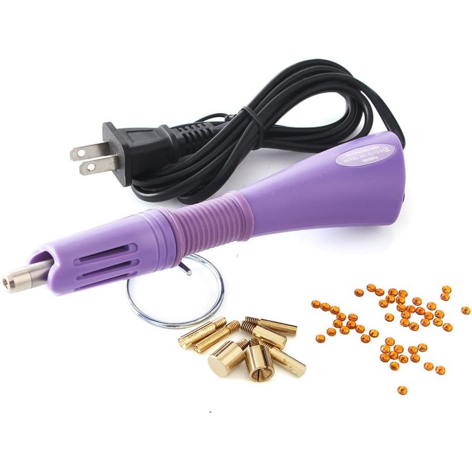 Hotfix Rhinestone applicator 7 in 1 Professional Iron-on Hot Fix Wand คริสตัลอัญมณี Rhinestone Heat-