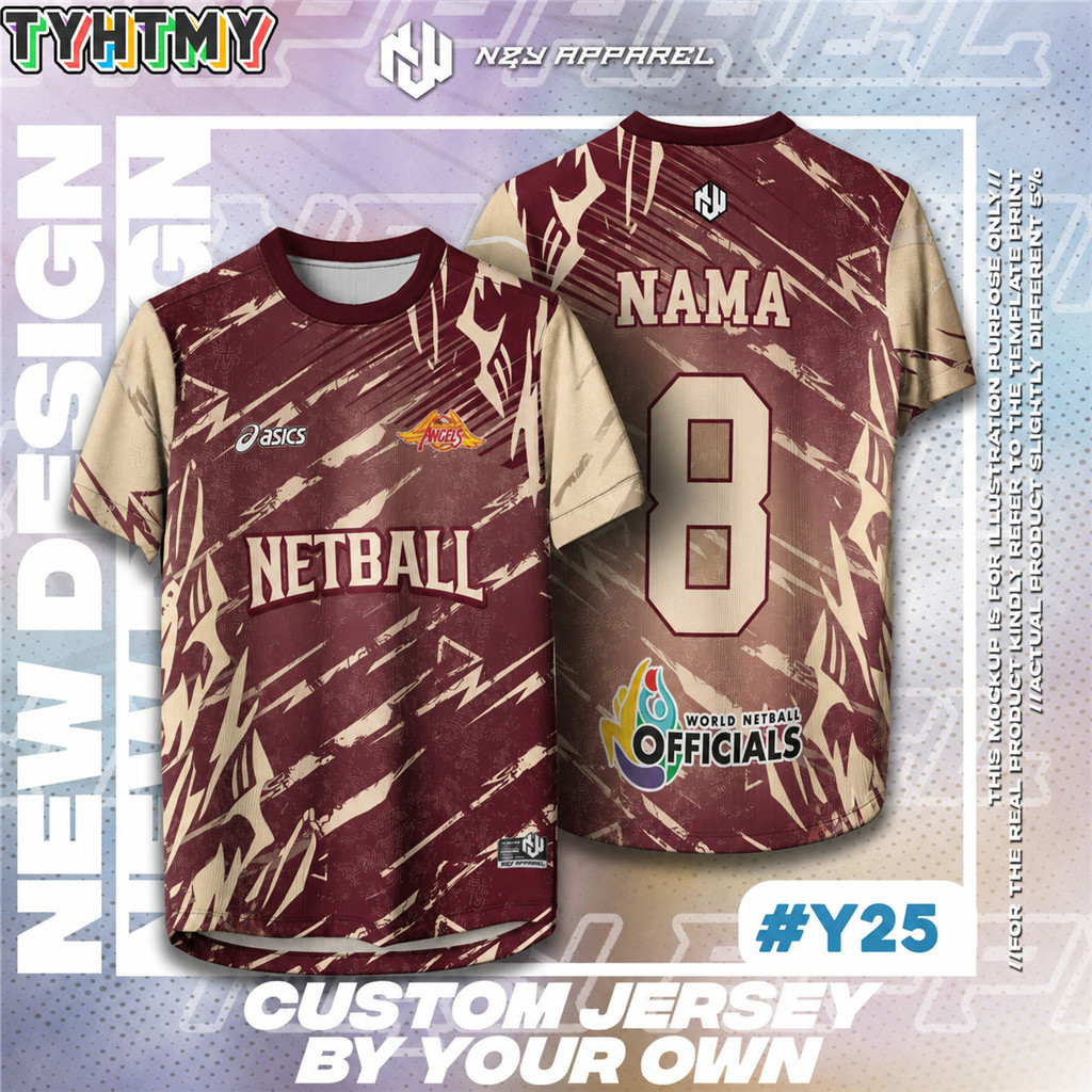 ASICS Joint Professional Jersey Campus Womens Ball Games Team เจอร์ซีย์แขนสั้นที่กําหนดเอง