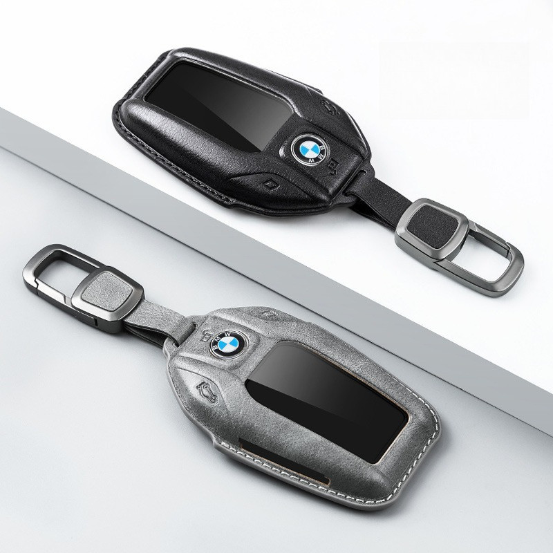 ฝาครอบกุญแจรถหนังสําหรับ BMW 5 7 series G11 G12 G30 G31 G32 i8 I12 I15 G01