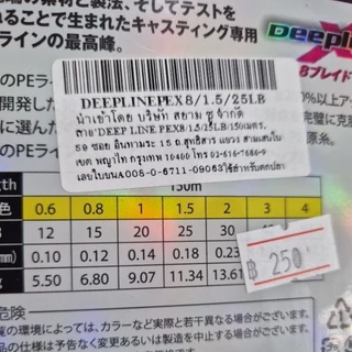สาย PE Deepline X8 ถัก8 ยาว 150ม. /กล่อง