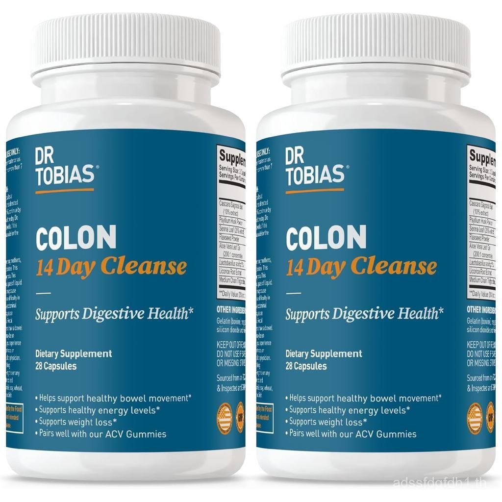 Dr.TobiasColonCleanse-ConstipationRelief&GutHealthSupportforWomen&Men|14DayColonCleanserforaGentleCo