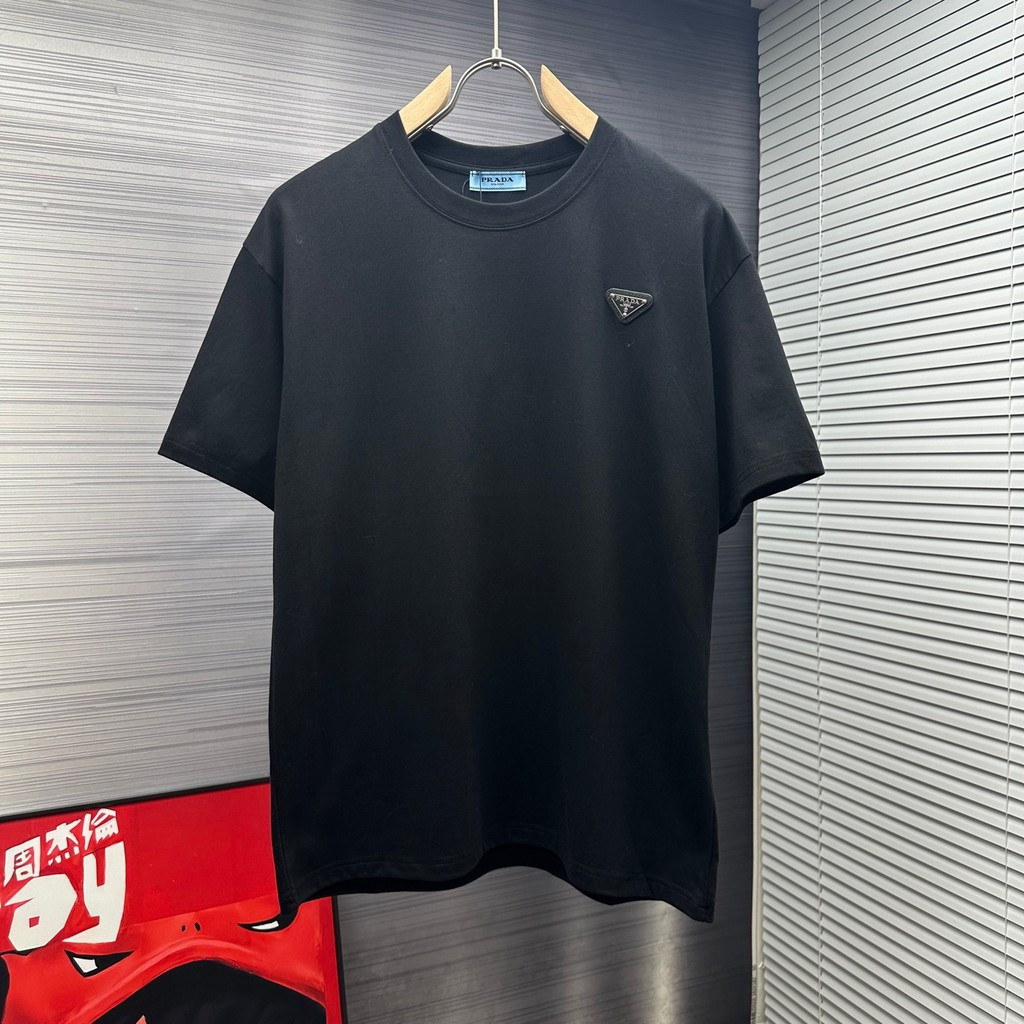เสื้อยืด Prada/Prada เสื้อยืด 印花T เสื้อยืด 男女 T T T shirt 休闲运动 7XQF