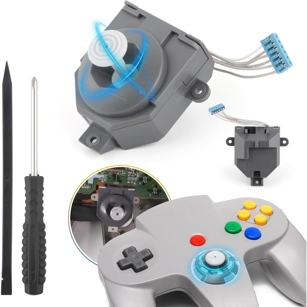 สําหรับ Nintendo N64 จอยสติ๊กสําหรับ Nintendo 64 Controller จอยสติ๊กสําหรับ N64 Hall Effect 3D Analo
