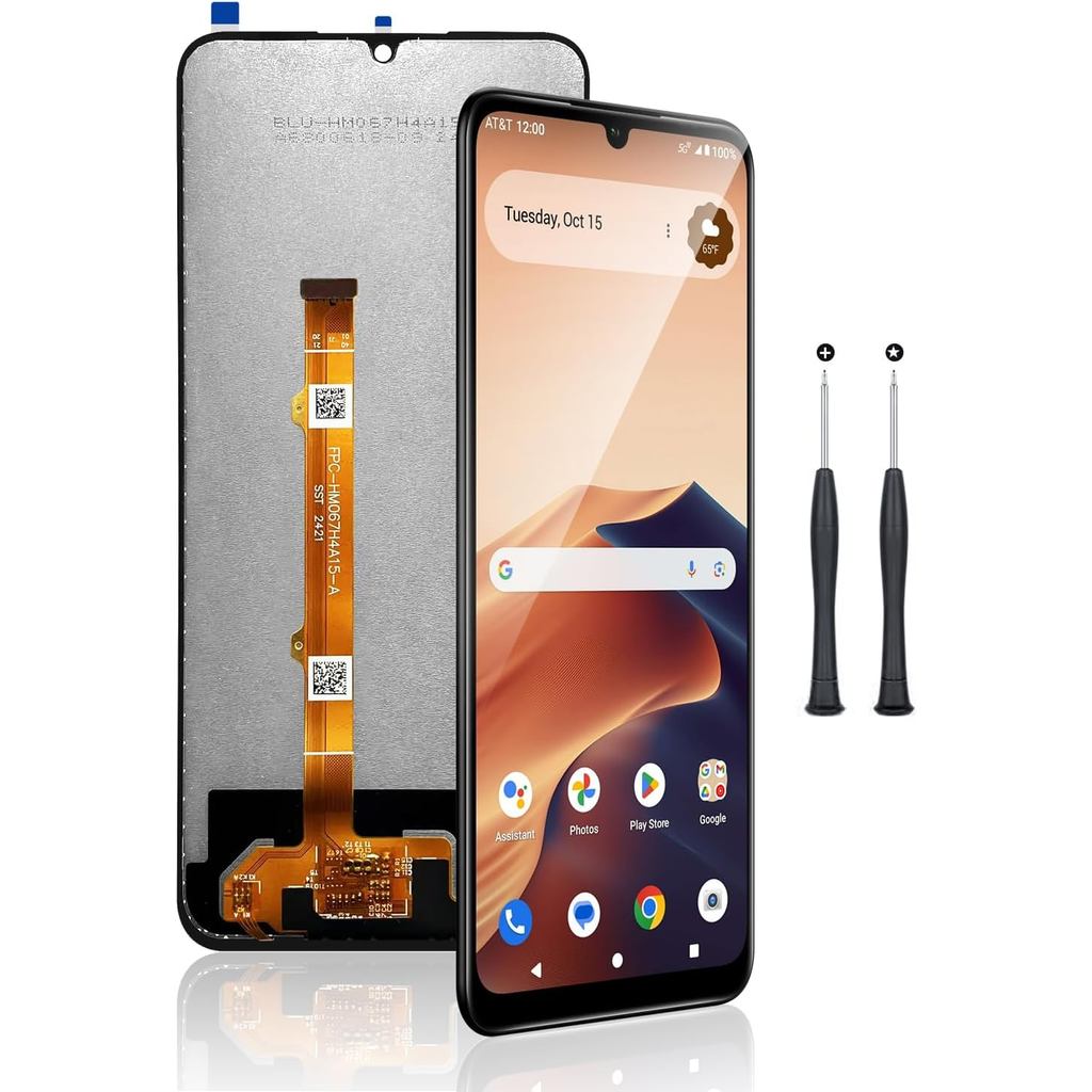(เหมาะสําหรับ 4 รุ่น) สําหรับคริกเก็ต Outlast 5G (Sn509c) At&T Motivate Pro (Sn509a) เปลี่ยนหน้าจอ 6
