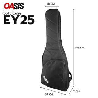 กระเป๋ากีตาร์ไฟฟ้า Oasis BAG-EY25 [ฟองน้ำ25mm] กระเป๋ากีต้าร์ไฟฟ้า กระเป๋ากีตาร์ Oasis กระเป๋ากีตาร์บุฟองน้ำ