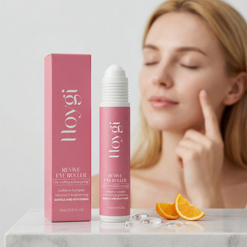 HOYGI Eye Rollerball Essence Daily Care Moisturizing Eye Skin Soft Shiny Delicate Rollerball Essence