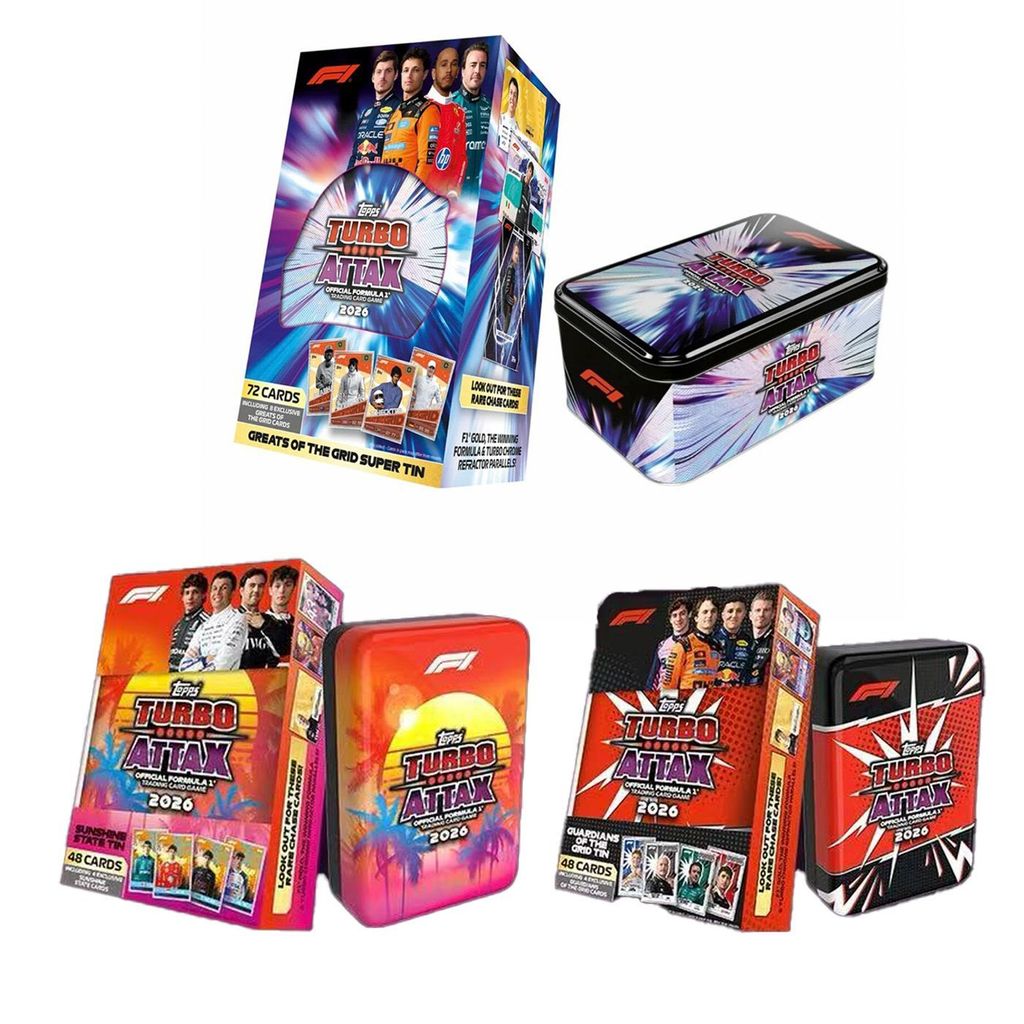 2026 TurboAttax F1 Racer Card Holders ของแท้คอลเลกชันการ์ด Mystery Box ของขวัญ
