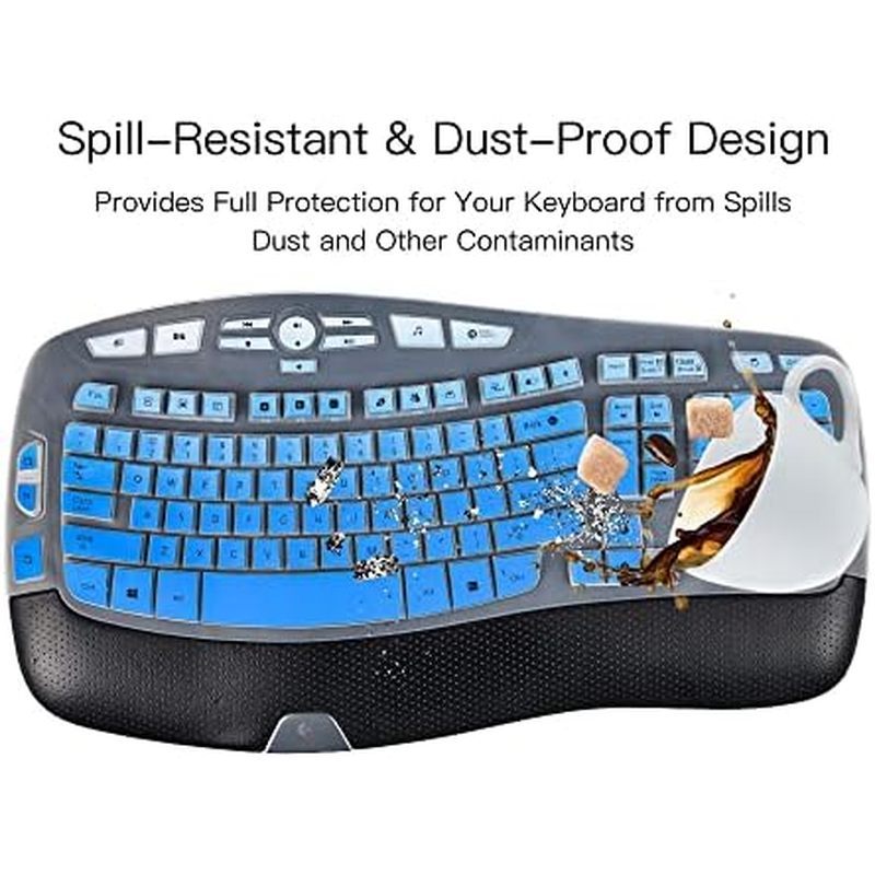 แป้นพิมพ์สําหรับ Logitech K350 MK550 MK570 แป้นพิมพ์ผิวสําหรับ Logitech K350 MK550 MK570 คีย์บอร์ดไร