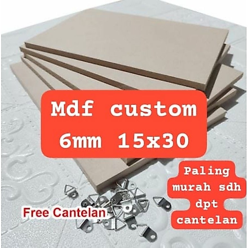 MINIMAL Mdf 6mm 15x30 ขั้นต่ํา 10 ชิ้น