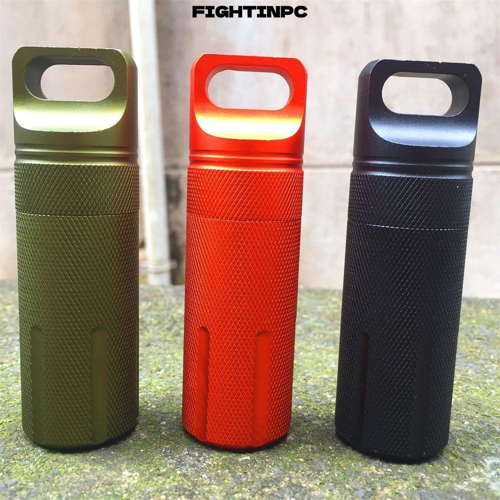 FIGHTINPC EDC Kit ภาชนะเก็บแคปซูลซีลขวด