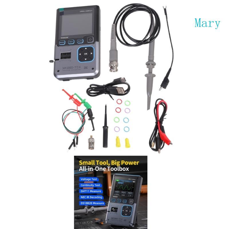 Mary ชุดออสซิลโลสโคปดิจิตอลมัลติฟังก์ชั่น DSO-TC4 สําหรับวิศวกรและช่าง