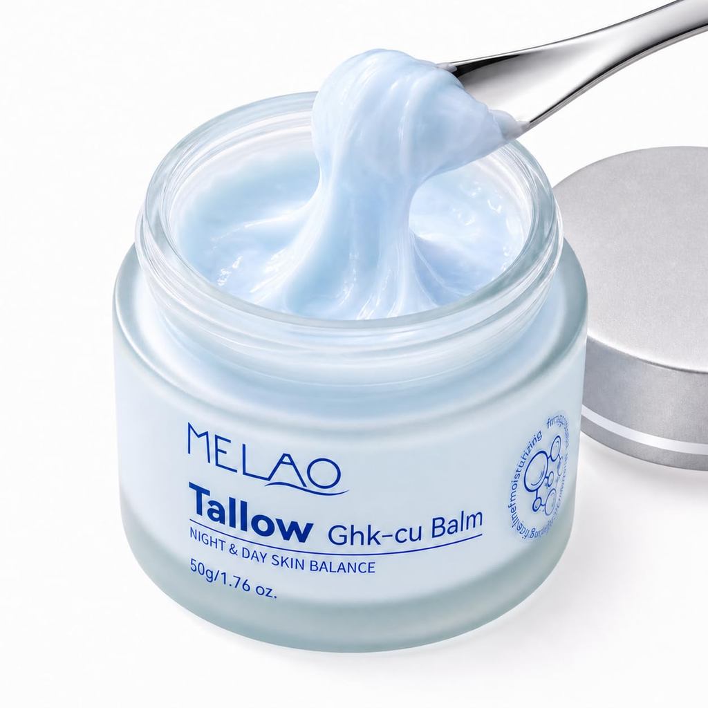 GHK-Cu Copper Peptide Tallow Balm 50g | GHK-ลูกบาศ์ก ทองแดง เปปไทด์ บาล์ม สําหรับผิวหน้าและผิวกายที่