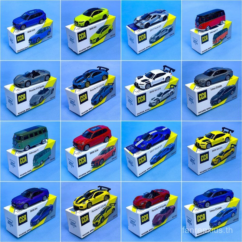ขายร้อน CCA1/64 Porsche 918 BMW M4GT3 Volkswagen T1 Bus Ford GT Alloy Car Model Collection HP4C