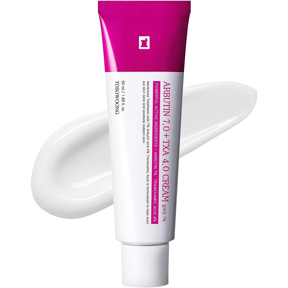 TOSOWOONG Arbutin 7% Tranexamic Acid 4% Cream 50ml Brightening Arbutin 7.0 + TXA 4.0 Cream