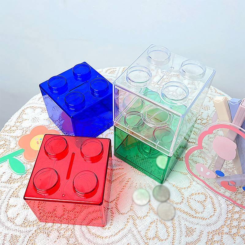 Blos Shape Coin Box Kids Money Bank Transparent Staable Storage Box Toy for Children Coin Piggy Bank