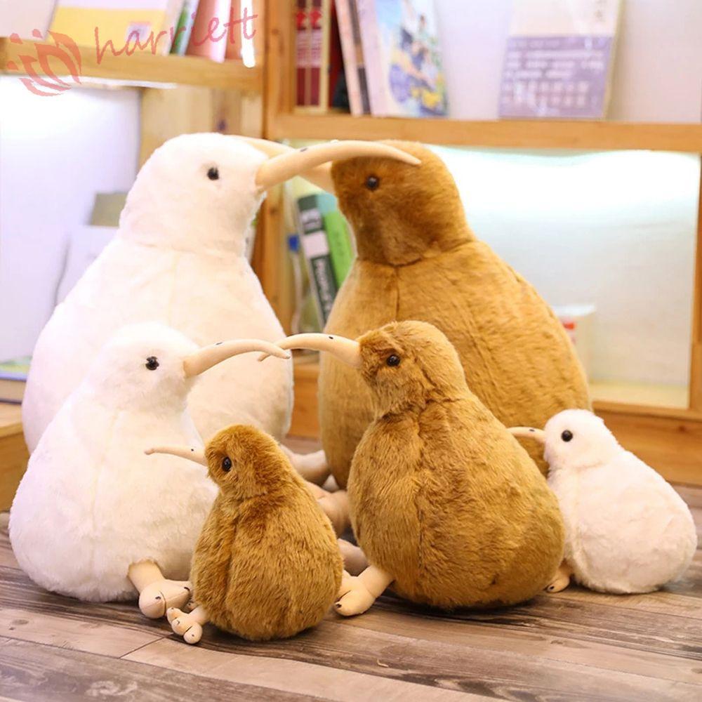 HARRIETT Kiwi Bird Plush ของเล่นเด็กของขวัญวันเกิดคริสต์มาสเหมือนจริง Kiwi Bird ตกแต่งบ้าน Zealand B