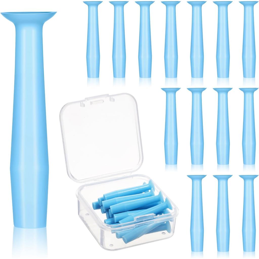 15 ชิ้น Hard Contact Lens Remover Tool Blue Scleral เลนส์ Hard Eye Contact Remover พร้อมกล่องเก็บ, C