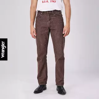 WRANGLER กางเกงยีนส์ผู้ชาย คอลเลคชั่น Beyond Denim เอวกลาง ทรงตรง รุ่น WR F126MMWZN28 สีน้ำตาล