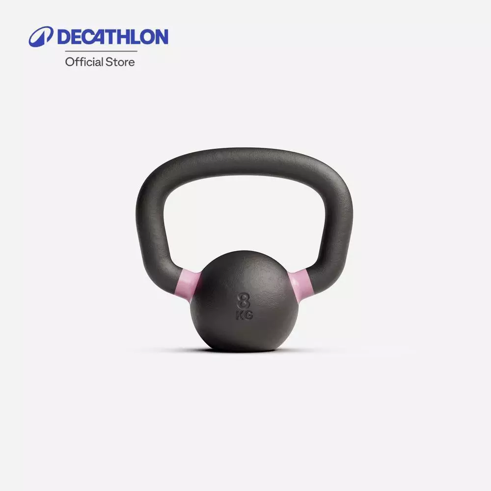 Decathlon Cross/Weight Training Kettlebell ตุ้มน้ำหนักเวทเทรนนิ่ง/ครอสเทรนนิ่งขนาด 8 กิโลกรัม รุ่น Pro Range - Black