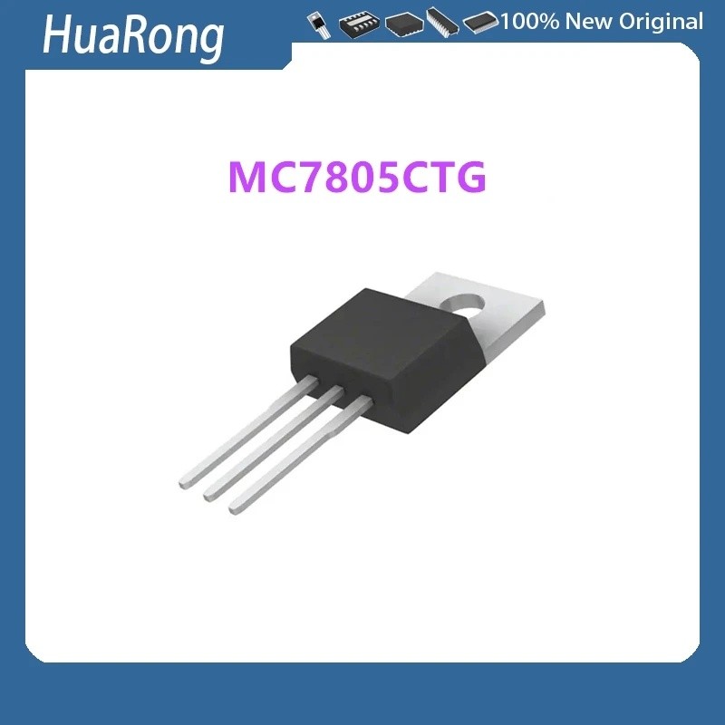 20 ชิ้น/แบทช์ MC7805 MC7805CT MC7805CTG TO-220