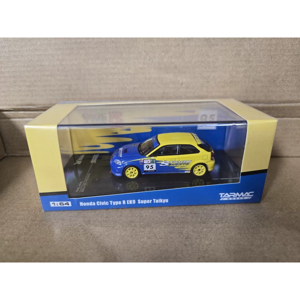 ต้นฉบับใหม่เอี่ยม INNO 1/64 Honda Civic Honda Civic EK9 #95 ช้อน กีฬารถโลหะผสมรุ่นแพคเกจเดิมที่ยังไม