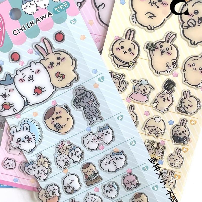 Chiikawa/Usagi/Chikawa Chiikawa Epoxy Sticker Chiikawa Chiikawa สติกเกอร์คอมพิวเตอร์สติกเกอร์ตกแต่ง/
