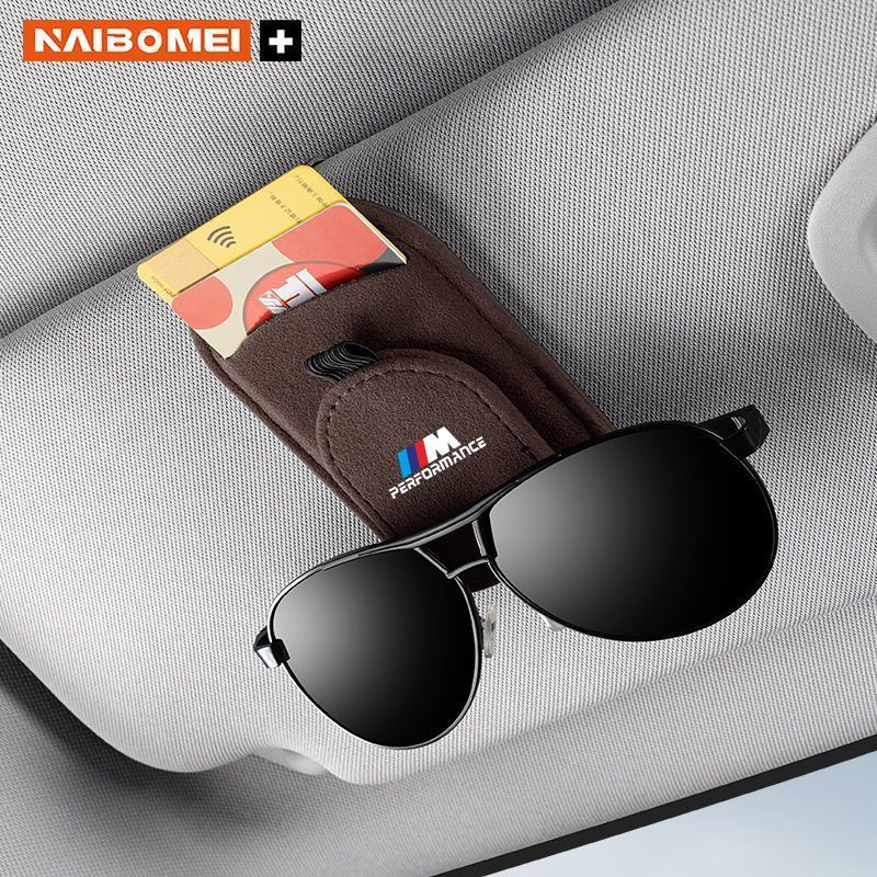 New Product#Suitable for Bmw M3M4M5M8X3MX4MX5MX6MM6Car-mounted sunglasses clip-on storage case for g