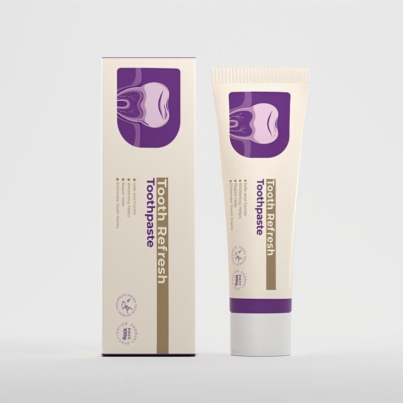 Nature Tooth Refresh Toothpaste 1Pcs, Fresh Breath Toothpaste, Natural Oral Care & Enamel Repair Dee