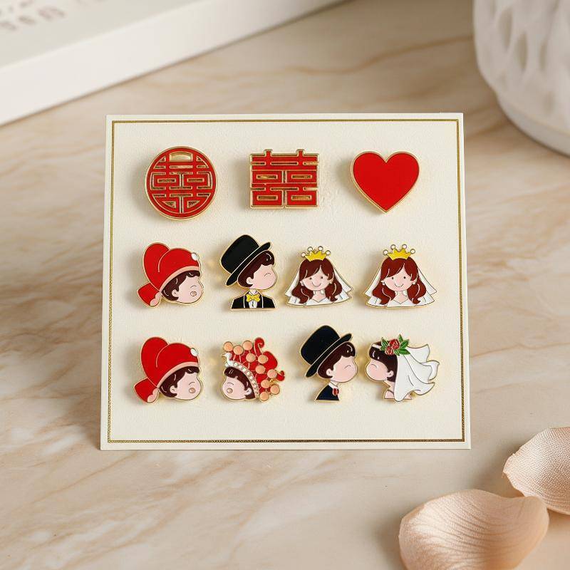 BSBL Red Heart Lapel Pin Badge 1 ชิ้นน่ารักเรซิ่นเข็มกลัดตกแต่งคอ Pin สําหรับเสื้อผ้ากระเป๋าหมวกนักเ