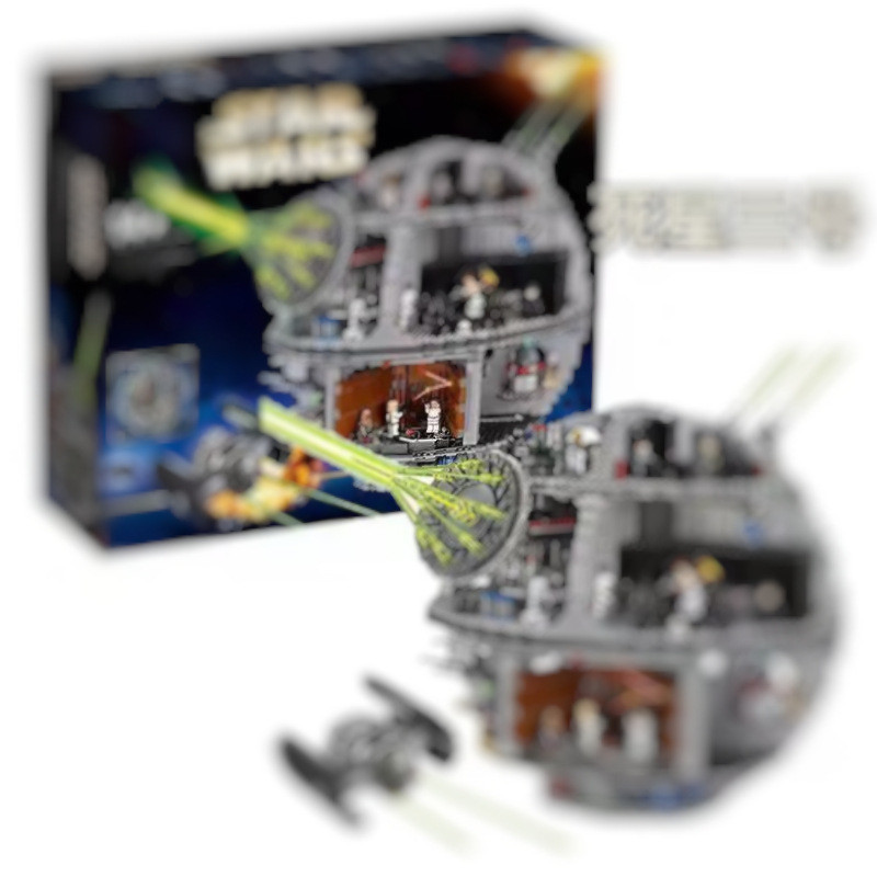 เข้ากันได้กับ 75159 Death Star No. 3 Star Wars Building Blocks Starship ผู้ใหญ่ความยากสูงประกอบของเล