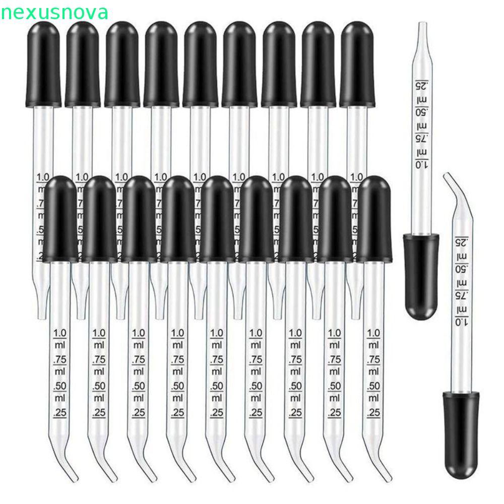 NEXUSNOVA Scale Dropper สําหรับ Home 1ml Multi-purpose ขวดน้ํามันฟาง Scaled Dropper Transfer พร้อม S