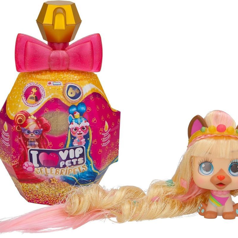 I Love Vip Pets I Love Poodle Mystery Box Toy Girl Braided Pet Dog Doll Surprise Doll 8/15/2
