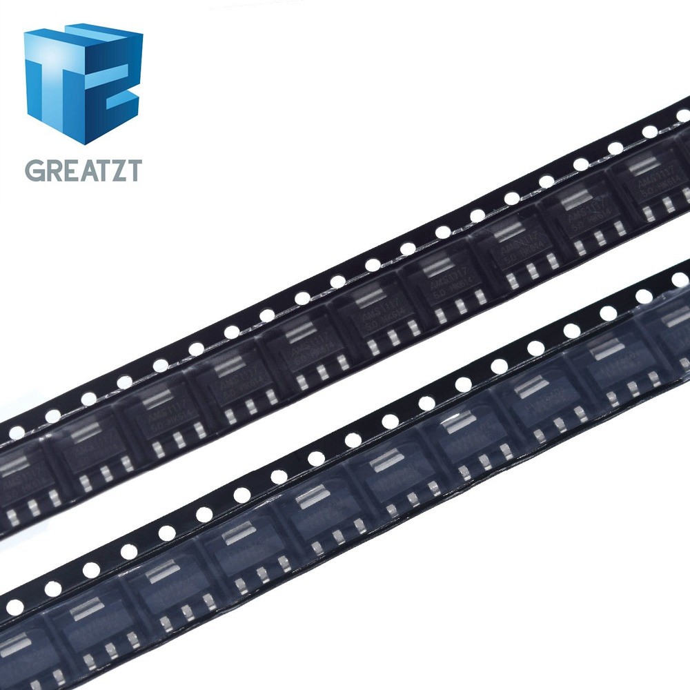 GREATZT 50/100PCS AMS1117 series AMS1117-3.3V AMS1117-ADJ AMS1117-1.8V AMS1117-1.2V AMS1117-2.5V AMS