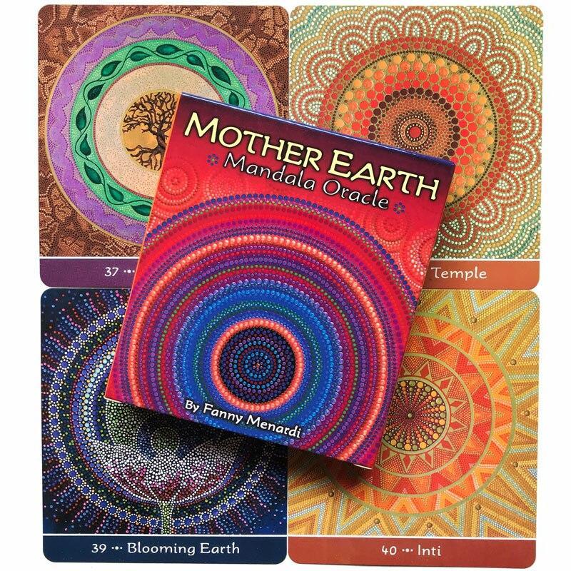 การ์ด Mother Earth Mandala Oracle การ์ดเกมกระดานภาษาอังกฤษเต็มรูปแบบ