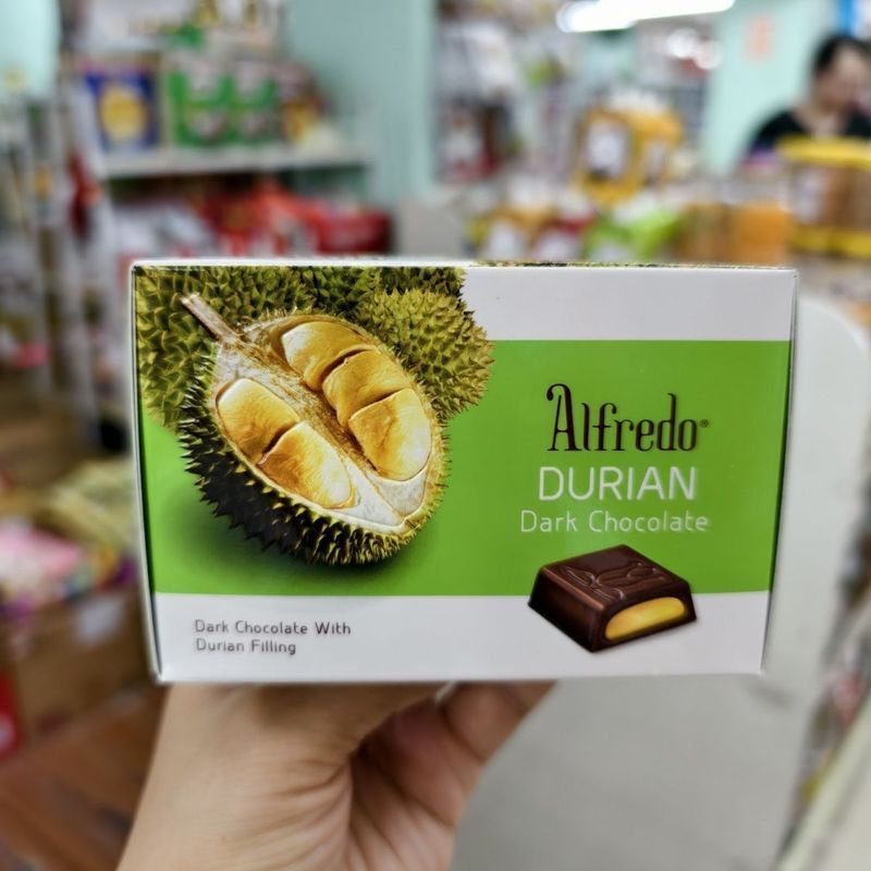 ✨มาเลเซียนําเข้า Eve Alfredo Strawberry Milk Chocolate Mint Durian Dark Chocolate 60g4.11v