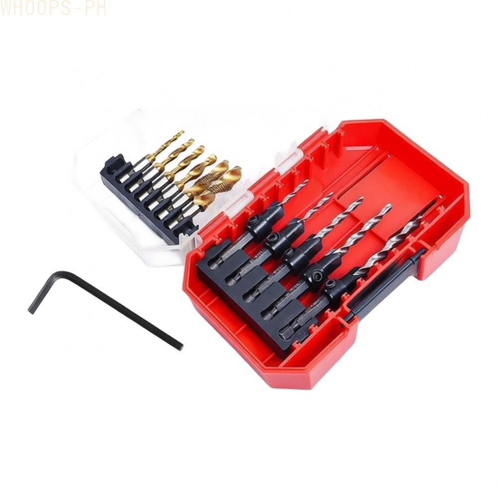 12PCS Countersink เจาะชุด Bit เจาะเรียว Bits Counter Sink เจาะ Bit