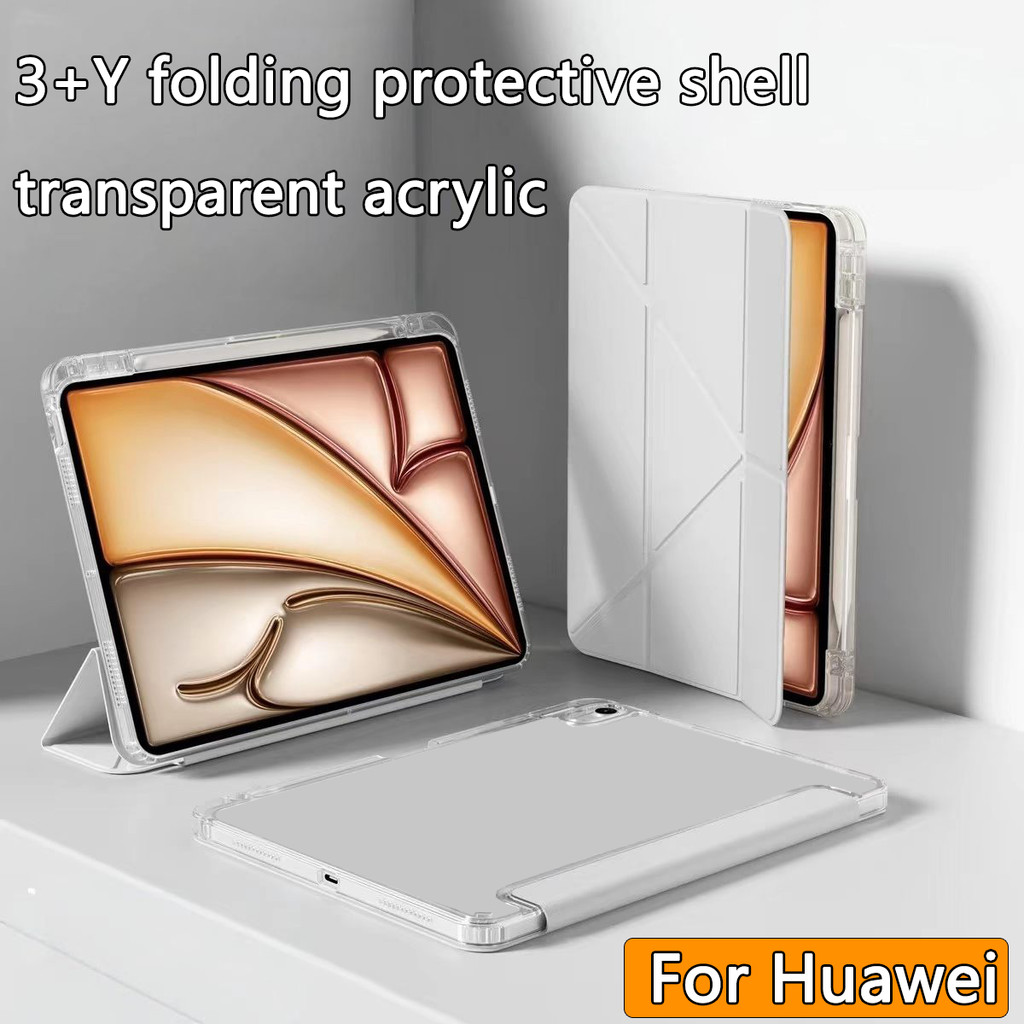 3+Yประเภท เคสฝาพับ คริลิคกลับ for Huawei MatePad 11.5/11.5S MatePad11/SE10.4/SE11เคส หัวเว่ย MatePad 12X