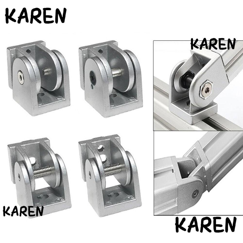 KARENGOODS Pivot Joint Connector, ฐานเลื่อนสังกะสีอัลลอยด์ตัวเชื่อมต่อบานพับ, ฟิตติ้งปรับบานพับยืดหย