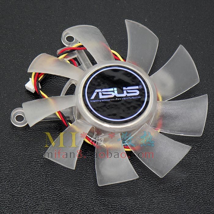 [หม้อน้ําขายร้อน] Asus 9800GT 9800GTX+48701G Ice Blade Version GT240GTS 250 พัดลมการ์ดกราฟิก 3 เส้น