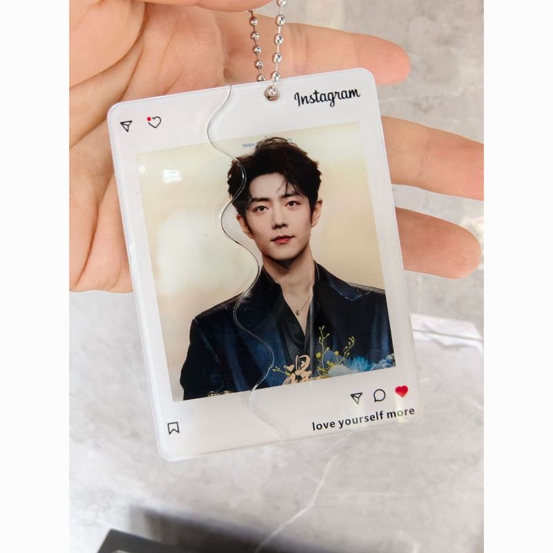 [คลังสินค้าพร้อม] Xiao Zhan Muscle Draw Lotto Card Draw Pendant Celebrity Peripheral Support Materia