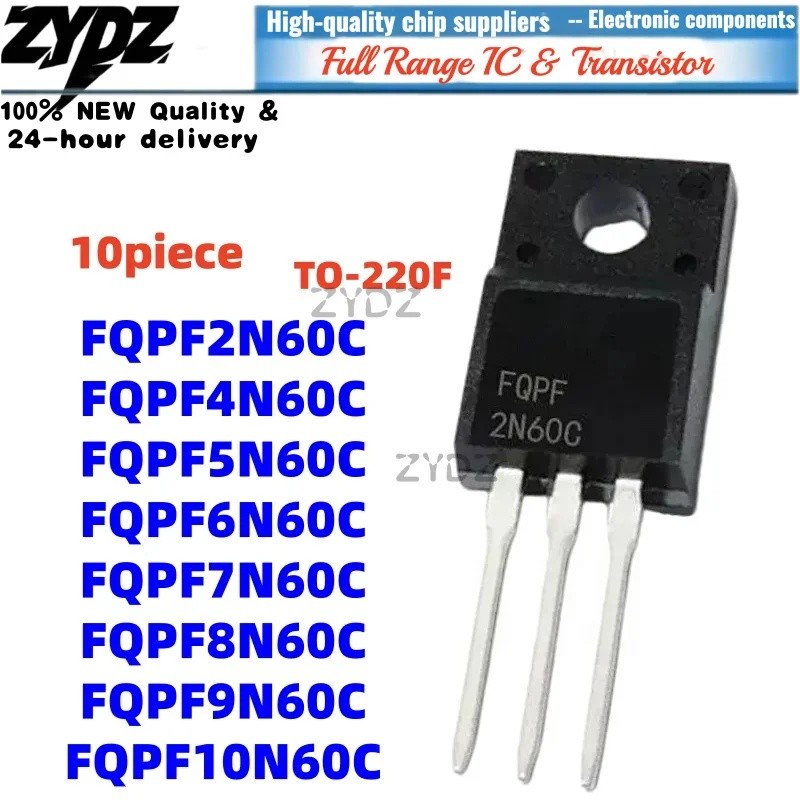 1-5PCS FQPF2N60C FQPF7N60C FQPF8N60C TO-220F FQPF9N60C FQPF10N60C FQPF4N60C FieldPF5N60C FQPF5N60C F