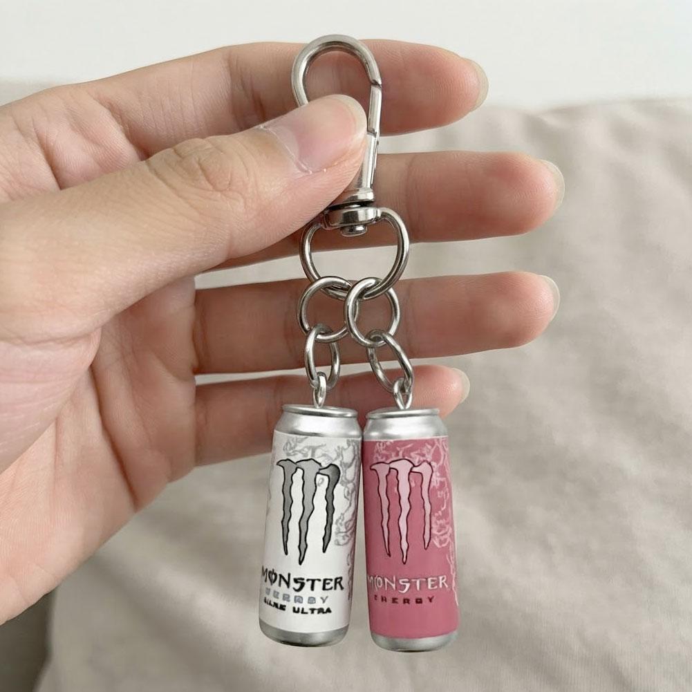 Monster Energy Drink Miniature เรซิ่นพวงกุญแจฤดูร้อนโซดาสไตล์จี้สะสมสําหรับ Y5B2