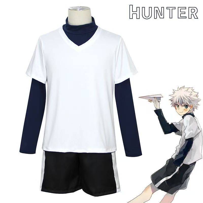 [Hot Sale] Full-Time Hunter Killua Lining Cosplay Clothing Comic Show Activity yYzU