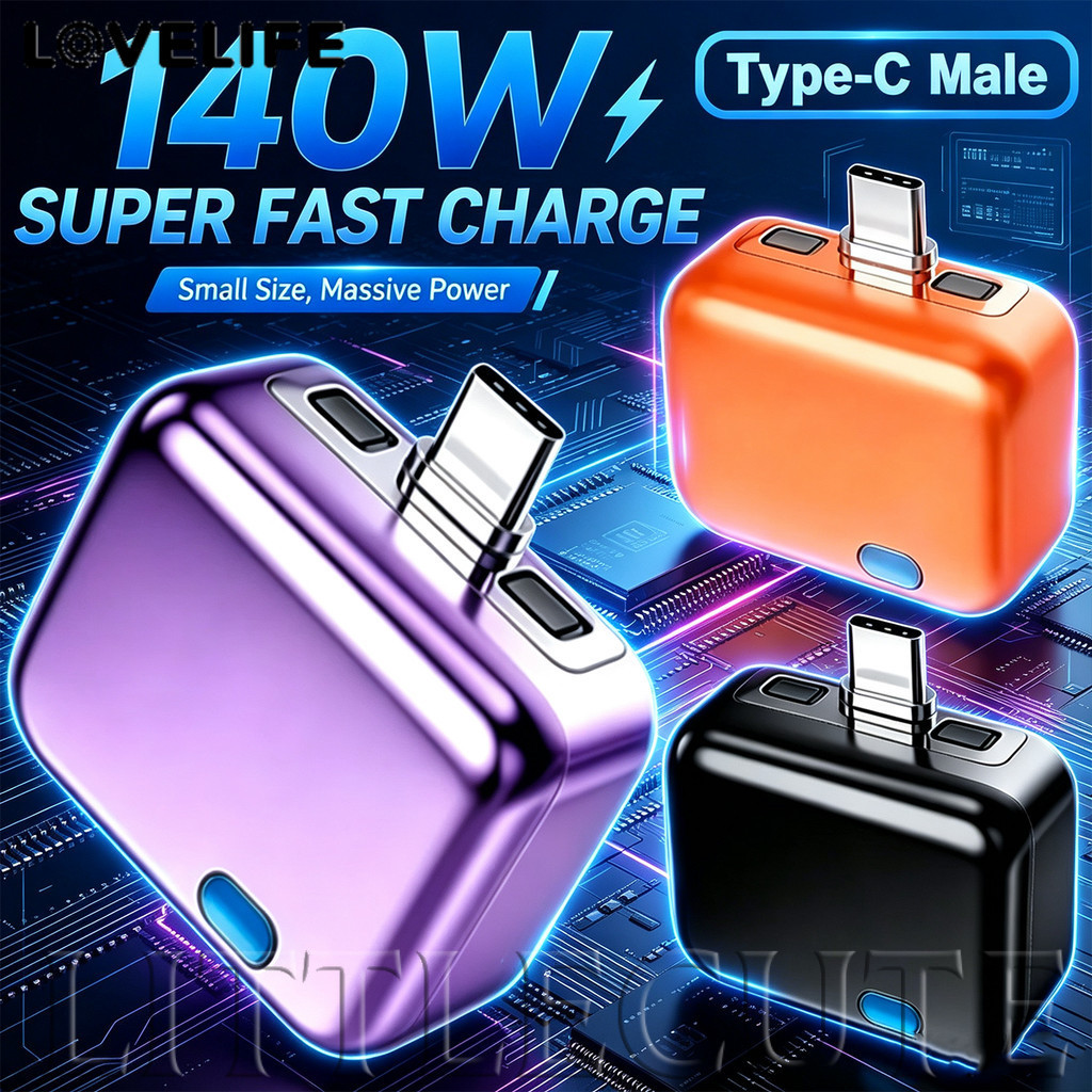[AUTO&3C] เครื่องชาร์จติดผนัง Mini Type-C | 140W PD ชาร์จเร็ว | ปิดเครื่องอัตโนมัติ | เปลือกพ่นไฟ | สําหรับโอเวอร์ไนท์ชาร์จ&ทริปธุรกิจ /ราคาดี