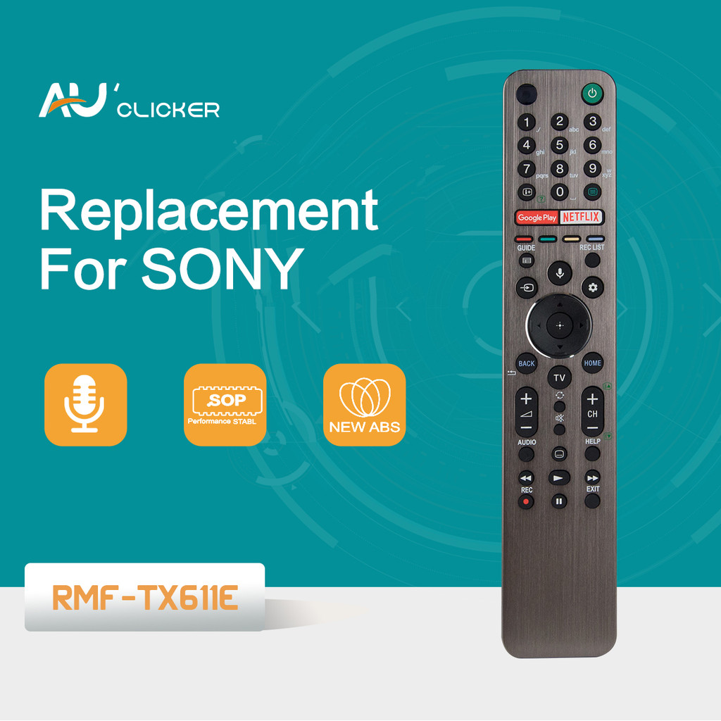 Backlight Voice Remote RMF-TX611E สําหรับ Sony 4K HDTV KD-55XH9505 KD-65XH9505 KD-75XH9505 KD-85XH95