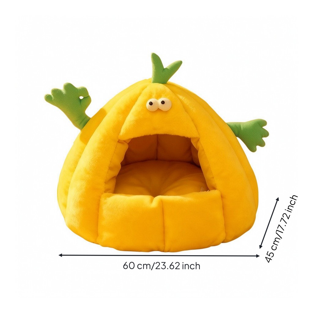 Enclosed Cat Bed Covered Cat Cave Bed Warm Comfy สําหรับแมว