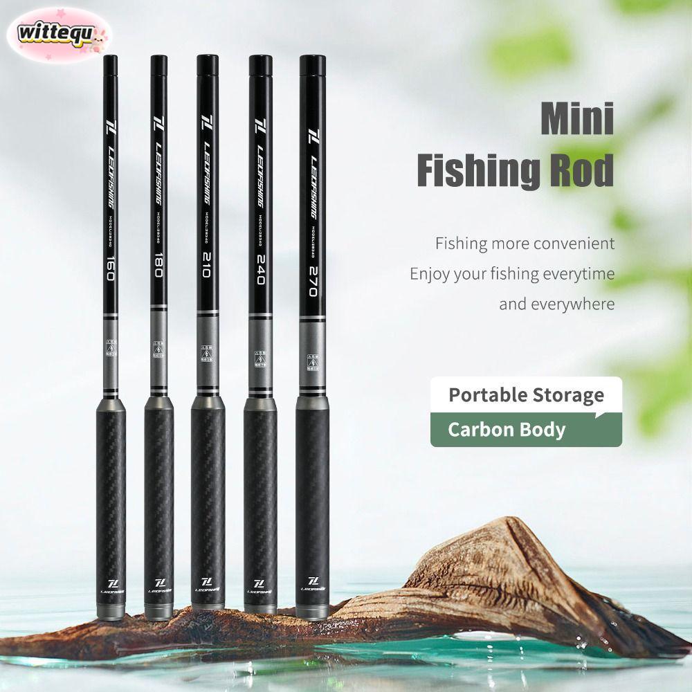 WITTETH เบ็ดตกปลาคาร์บอน, การออกแบบตกปลา Pike วัสดุไฟเบอร์ UltraLight Spinning Rod, Casting Technique 1.6 M-2.7 M Professional Grade Casting Rod Lure Fishing