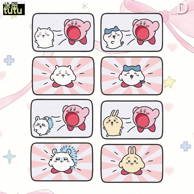 Chikawa chikawa chikawa Star Kirby สินค้ารถยนต์รถจักรยานยนต์ Scratch Blocking สติกเกอร์สะท้อนแสง