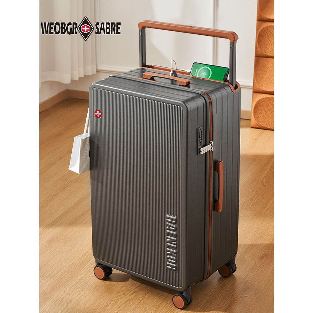 Swiss Army Knife นักเรียนชายเฉพาะกระเป๋าเดินทางขนาดใหญ่รถเข็น PC Strong ทนทาน 93 ซม.ขนาดใหญ่ความจุกร